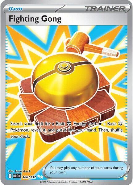 Fighting Gong 168/132 (ME01: Mega Evolution)  - Holofoil | Good Games Cannington