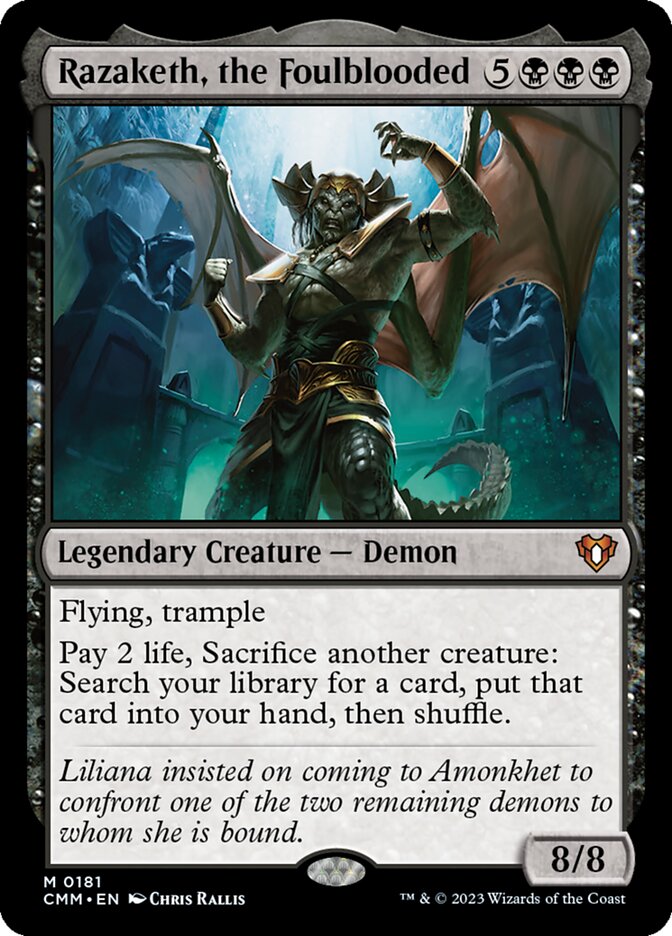 Razaketh, the Foulblooded 181/451 (Commander Masters)  | Good Games Cannington
