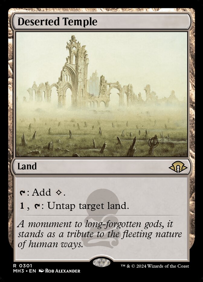Deserted Temple 301 (Modern Horizons 3)  - Foil | Good Games Cannington
