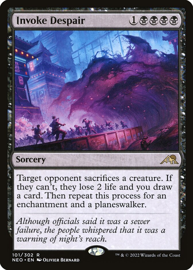 Invoke Despair 101/302 (Kamigawa: Neon Dynasty)  | Good Games Cannington