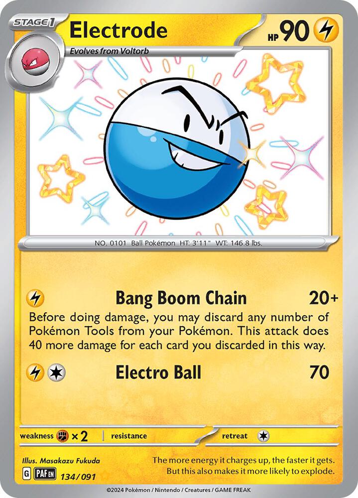 Electrode 134/091 (SV: Paldean Fates)  - Holofoil | Good Games Cannington