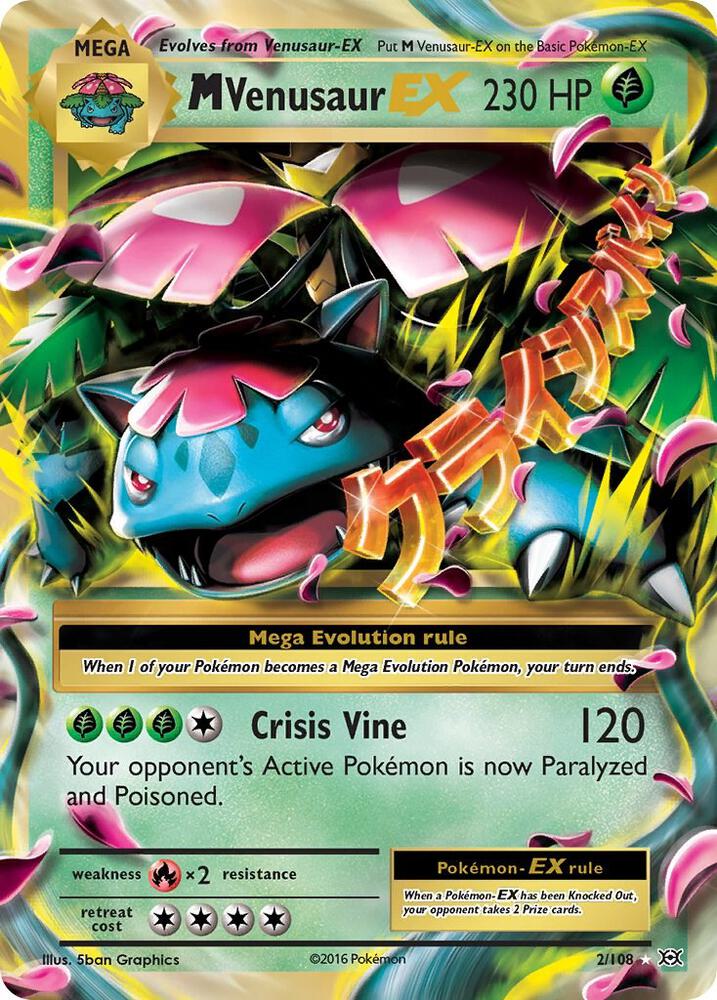 M Venusaur EX 2/108 (XY - Evolutions)  - Holofoil | Good Games Cannington
