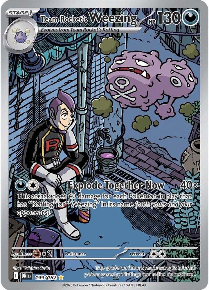 Team Rocket's Weezing 199/182 (SV10: Destined Rivals)  - Holofoil | Good Games Cannington