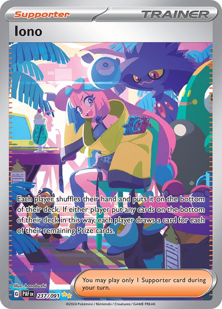 Iono 237 091 237/091 (SV: Paldean Fates)  - Holofoil | Good Games Cannington