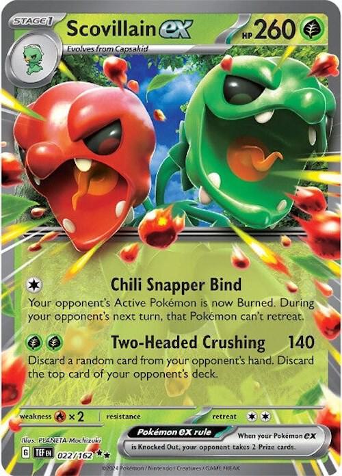 Scovillain ex 022/162 (SV05: Temporal Forces)  - Holofoil | Good Games Cannington