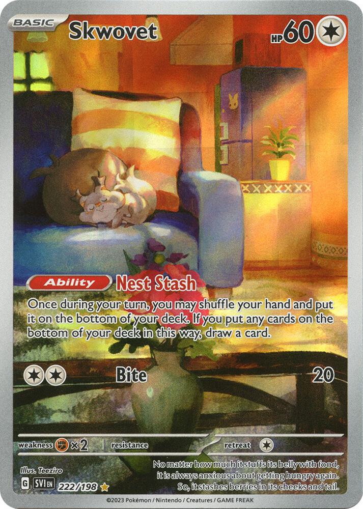 Skwovet 222/198 (SV01: Scarlet & Violet Base Set)  - Holofoil | Good Games Cannington