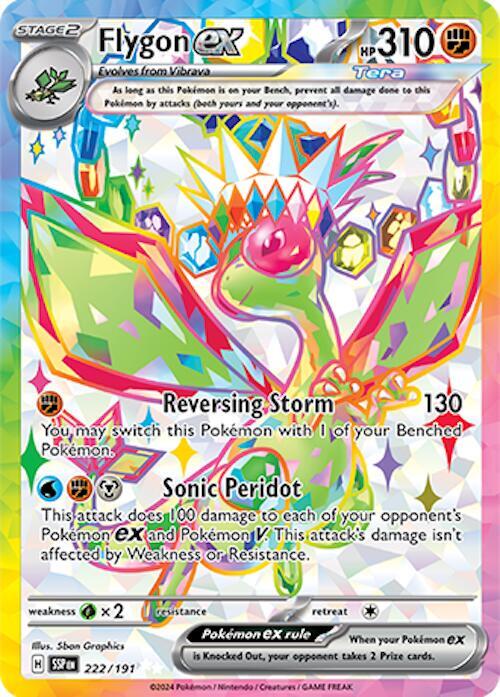 Flygon ex 222 191 (SV08: Surging Sparks)  - Holofoil | Good Games Cannington