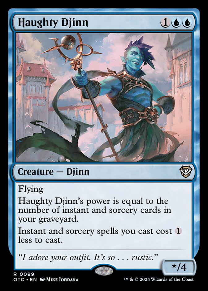 Haughty Djinn 99/342 (Commander: Outlaws of Thunder Junction)  | Good Games Cannington