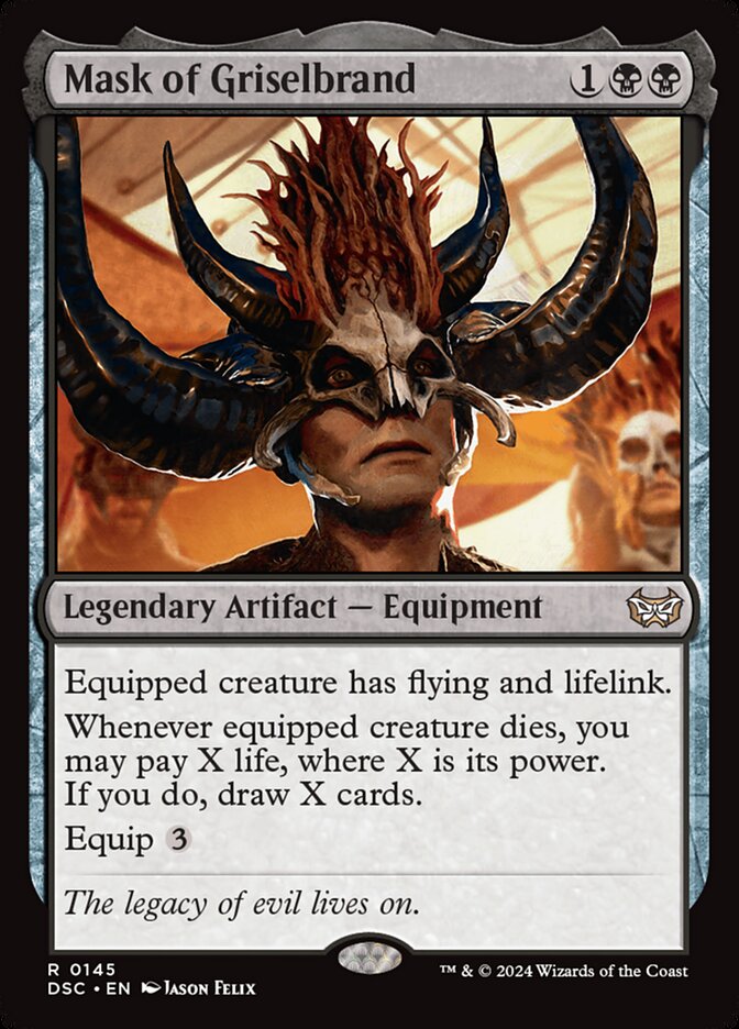 Mask of Griselbrand 145/40 (Commander: Duskmourn: House of Horror)  | Good Games Cannington