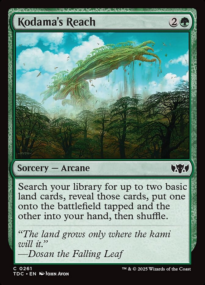 Kodamas Reach 261 (Commander: Tarkir: Dragonstorm)  | Good Games Cannington