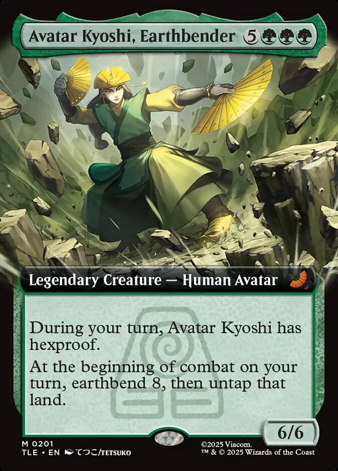 Avatar Kyoshi, Earthbender 201 (Avatar: The Last Airbender: Eternal-Legal)  - Extended Art Foil | Good Games Cannington