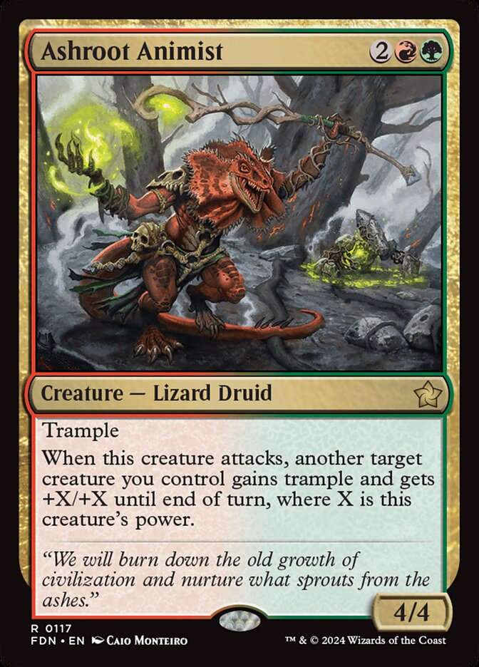 Ashroot Animist 117/291 (Foundations)  - Foil | Good Games Cannington