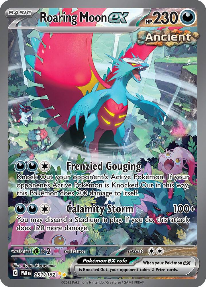 Roaring Moon ex 251/182 (SV04: Paradox Rift)  - Holofoil | Good Games Cannington