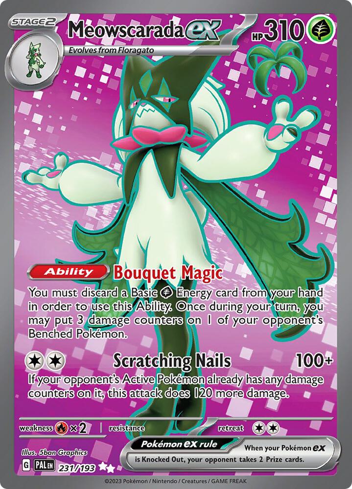 Meowscarada ex 231/193 (SV02: Paldea Evolved)  - Holofoil | Good Games Cannington