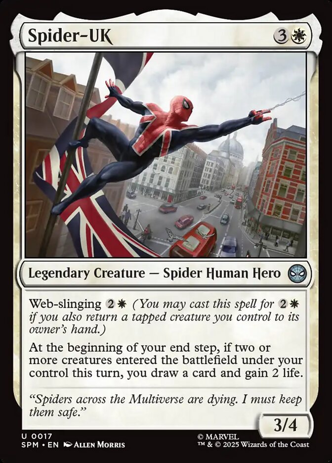 Spider-UK 17/198 (Marvel's Spider-Man)  | Good Games Cannington
