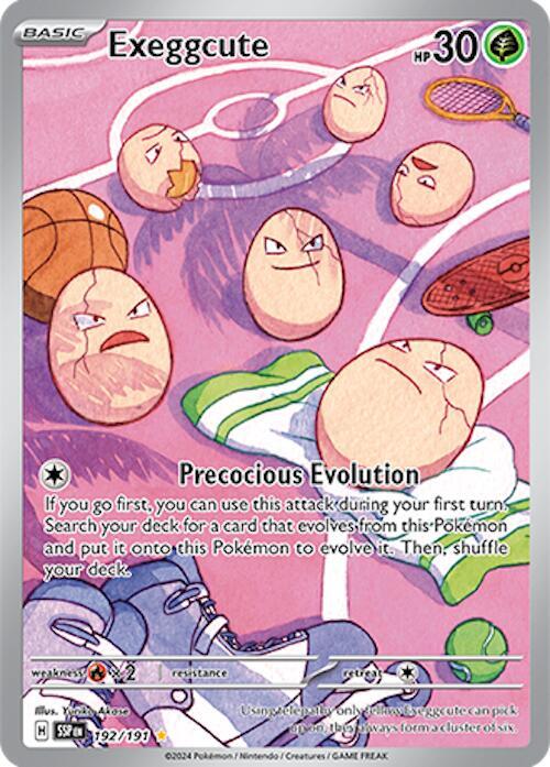 Exeggcute 192/191 (SV08: Surging Sparks)  - Holofoil | Good Games Cannington
