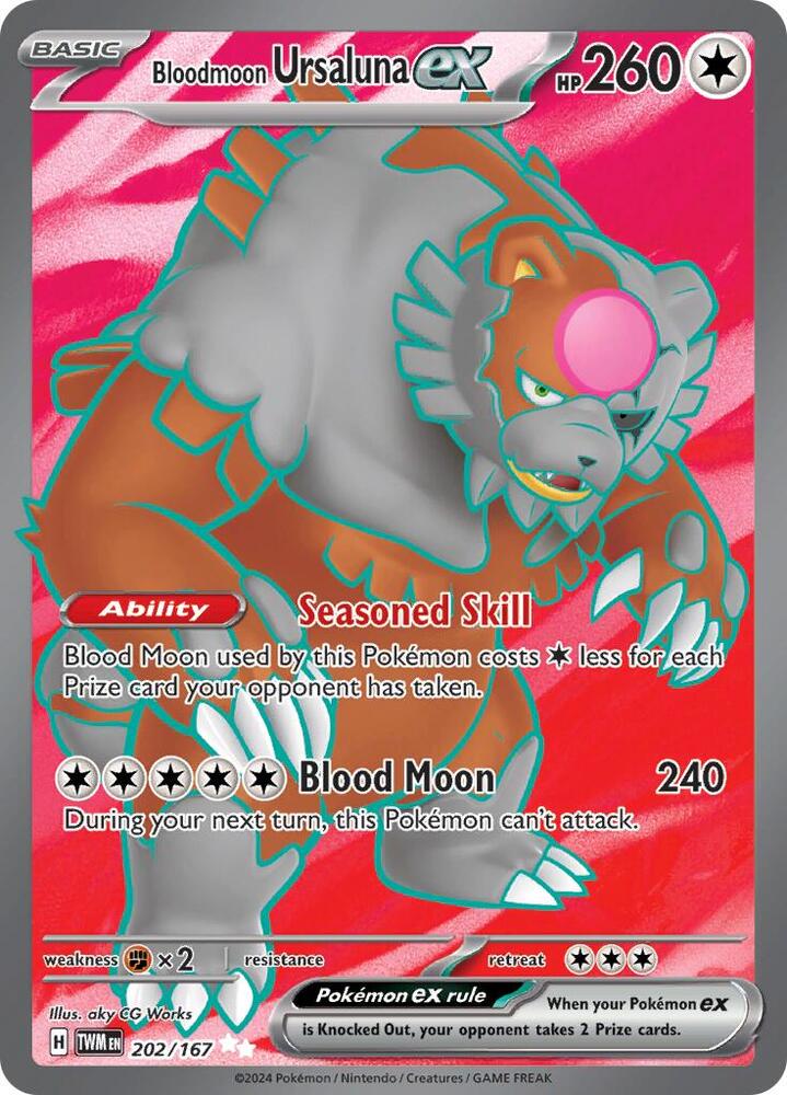 Bloodmoon Ursaluna ex 202 167 202/167 (SV06: Twilight Masquerade)  - Holofoil | Good Games Cannington