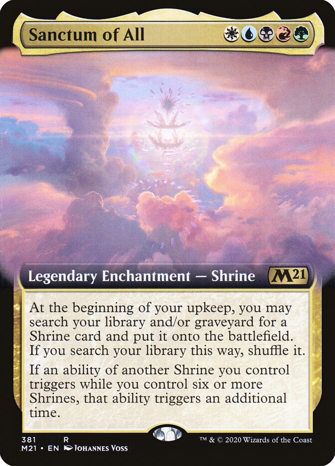Sanctum of All 381 (Core Set 2021)  - Extended Art | Good Games Cannington