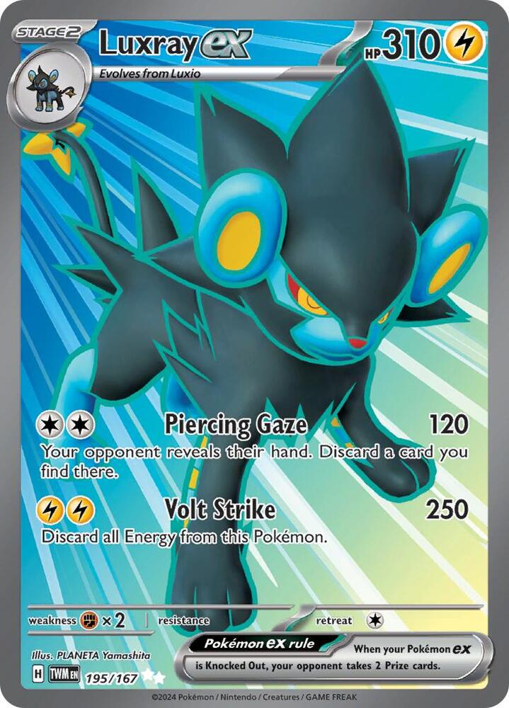 Luxray ex 195/167 (SV06: Twilight Masquerade)  - Holofoil | Good Games Cannington