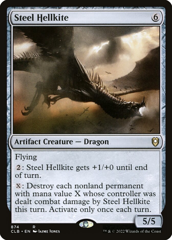 Steel Hellkite 874 (Commander Legends: Battle for Baldur's Gate)  | Good Games Cannington