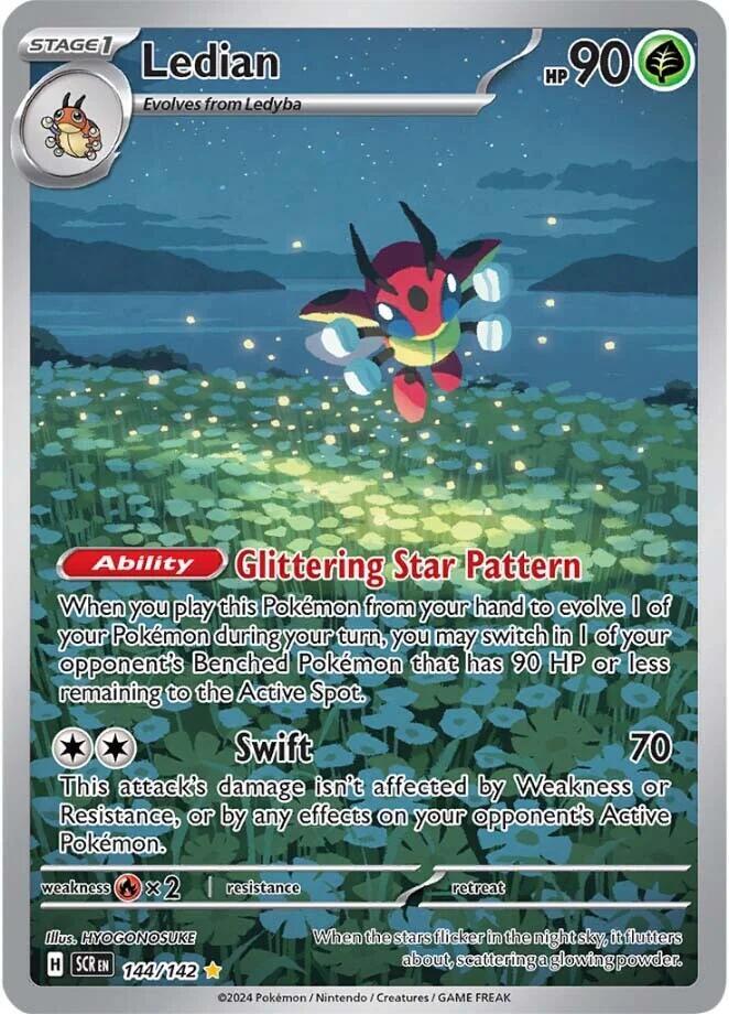 Ledian 144 142 144/142 (SV07: Stellar Crown)  - Holofoil | Good Games Cannington