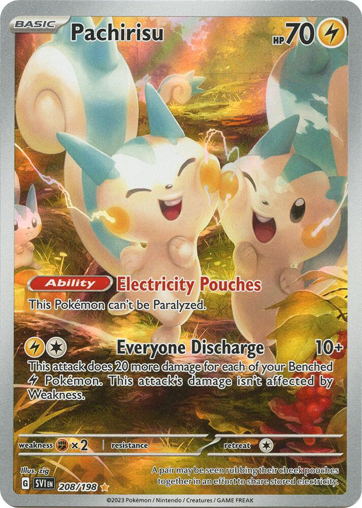 Pachirisu 208 198 208/198 (SV01: Scarlet & Violet Base Set)  - Holofoil | Good Games Cannington