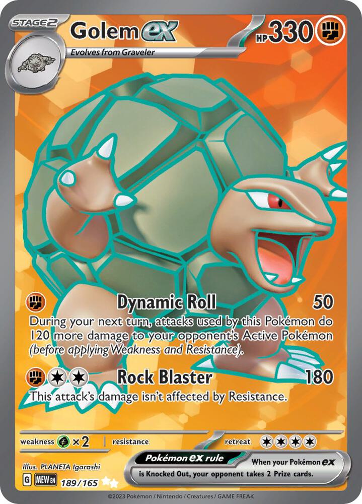 Golem ex 189/165 (SV: Scarlet & Violet 151)  - Holofoil | Good Games Cannington