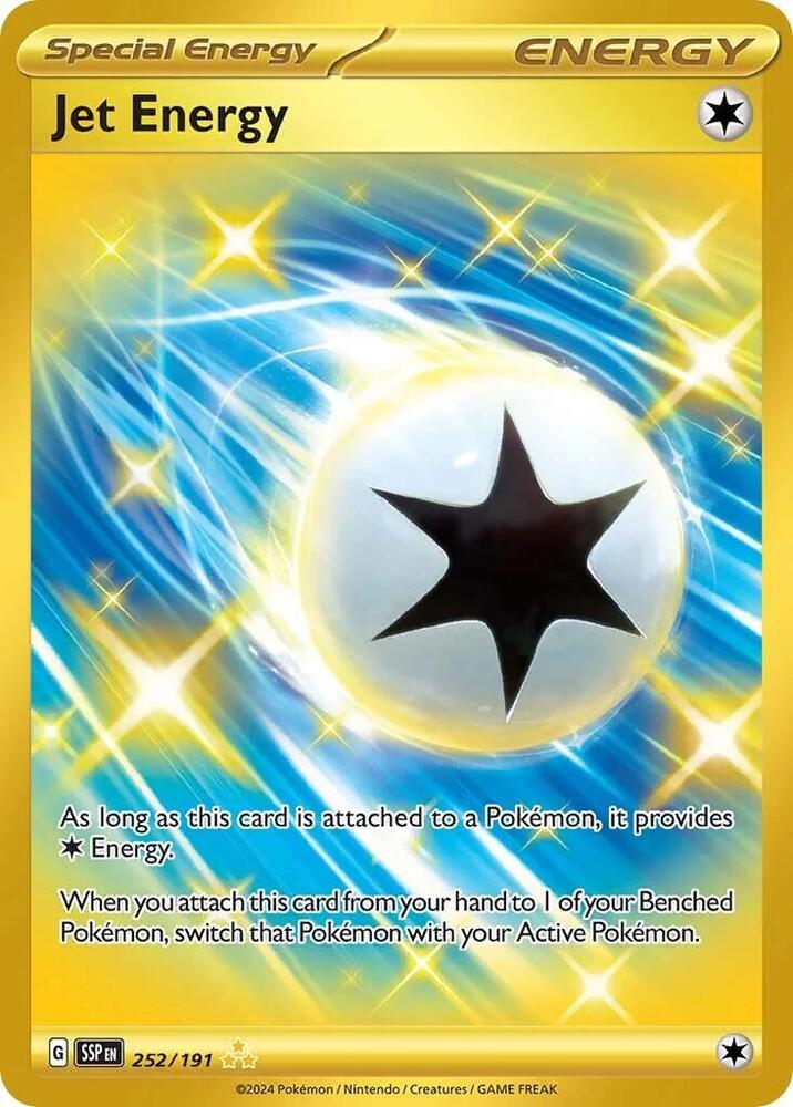 Jet Energy 252/191 (SV08: Surging Sparks)  - Holofoil | Good Games Cannington