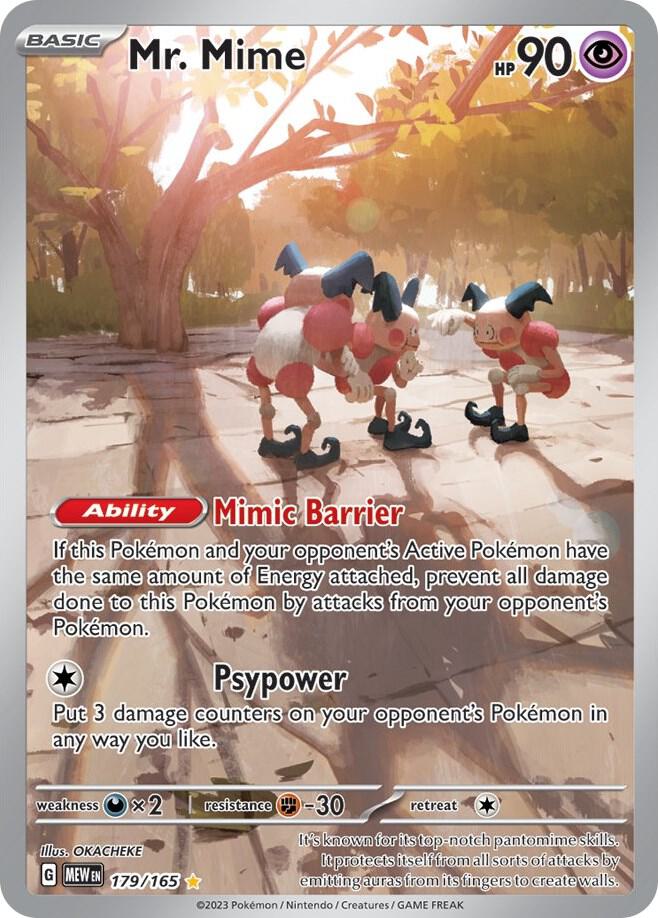 Mr Mime 179 165 179/165 (SV: Scarlet & Violet 151)  - Holofoil | Good Games Cannington