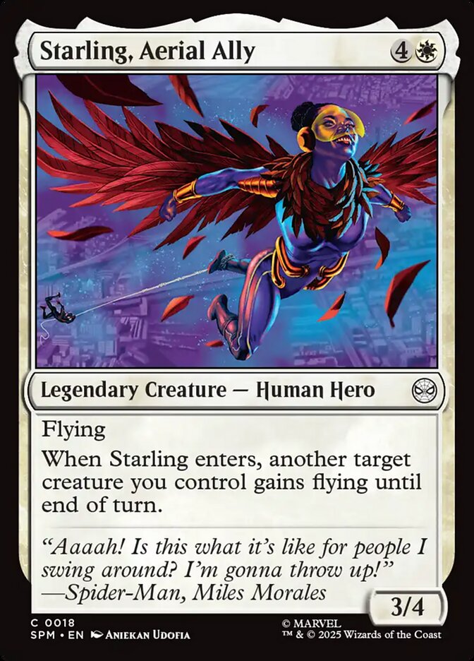 Starling, Aerial Ally 18/198 (Marvel's Spider-Man)  | Good Games Cannington