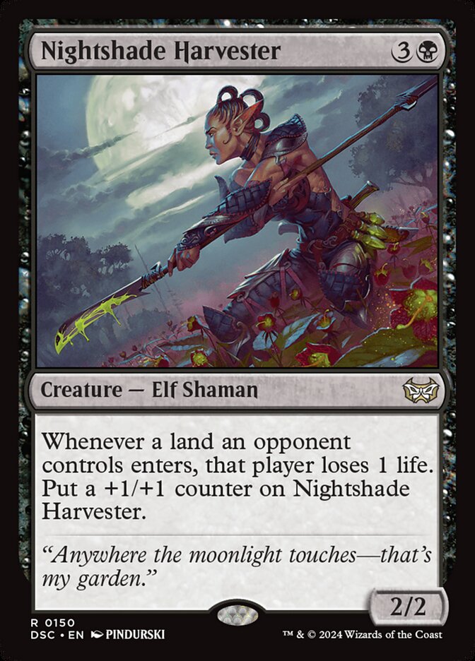 Nightshade Harvester 150/40 (Commander: Duskmourn: House of Horror)  | Good Games Cannington
