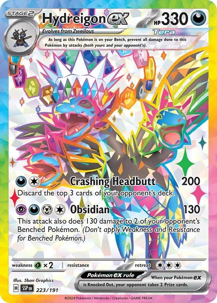 Hydreigon ex 223/191 (SV08: Surging Sparks)  - Holofoil | Good Games Cannington
