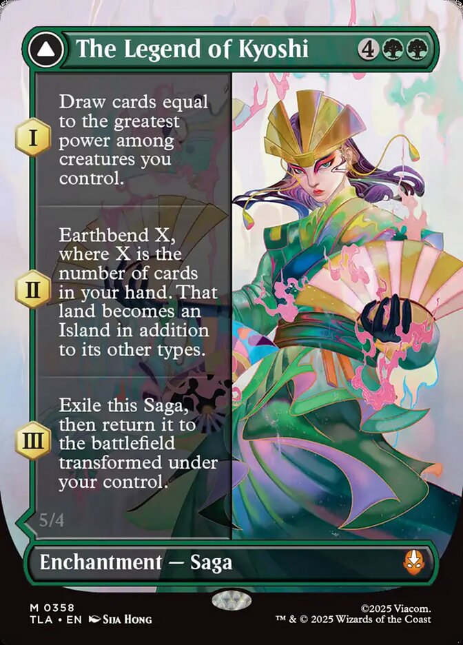 The Legend of Kyoshi // Avatar Kyoshi  358 (Avatar: The Last Airbender)  - Borderless | Good Games Cannington