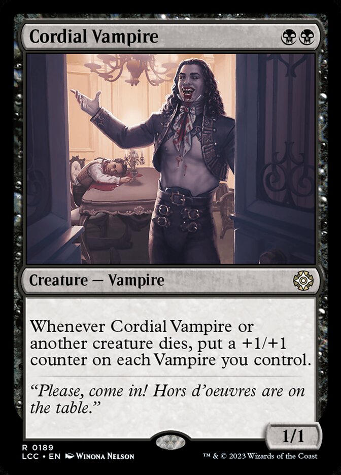 Cordial Vampire 189 (Commander: The Lost Caverns of Ixalan)  | Good Games Cannington