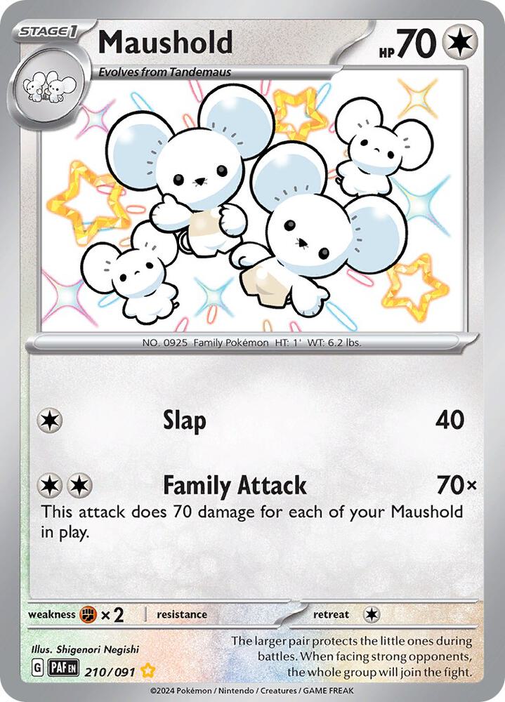 Maushold 210/091 (SV: Paldean Fates)  - Holofoil | Good Games Cannington
