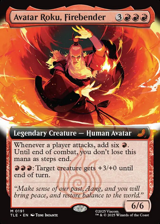 Avatar Roku, Firebender 191 (Avatar: The Last Airbender: Eternal-Legal)  - Extended Art  | Good Games Cannington