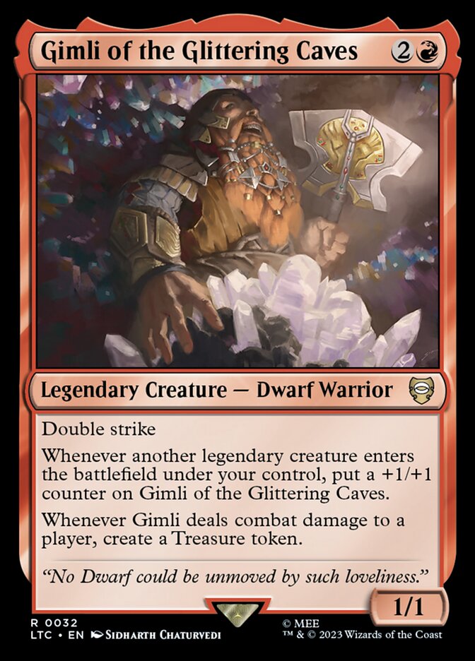 Gimli of the Glittering Caves 32 (Commander: The Lord of the Rings: Tales of Middle-earth)  | Good Games Cannington
