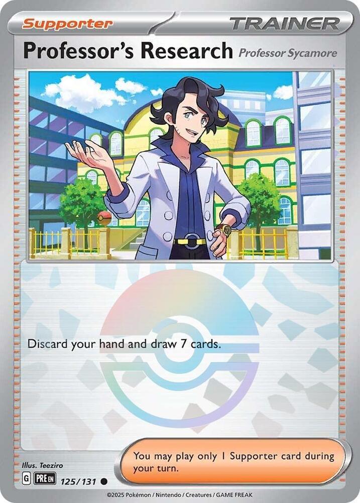 Professor's Research 125/131 (SV: Prismatic Evolutions)  - Poke Ball Holofoil | Good Games Cannington