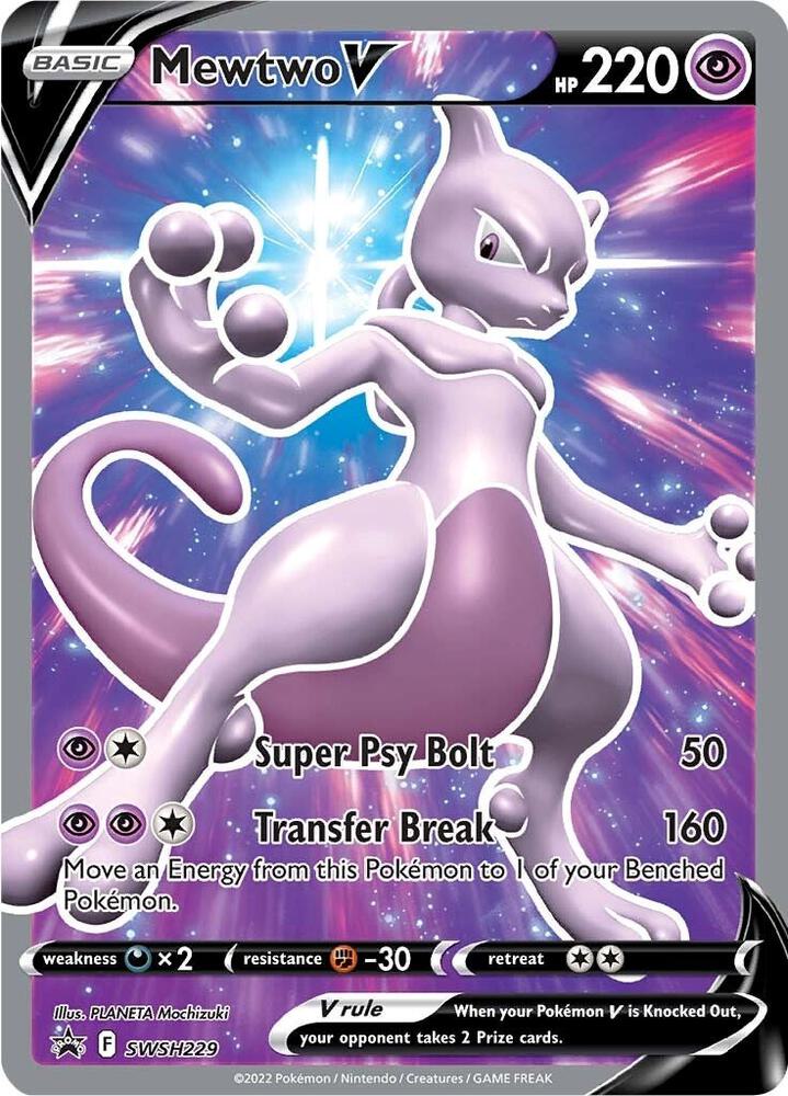 Mewtwo V SWSH229 (SWSH: Sword & Shield Promo Cards)  - Holofoil | Good Games Cannington