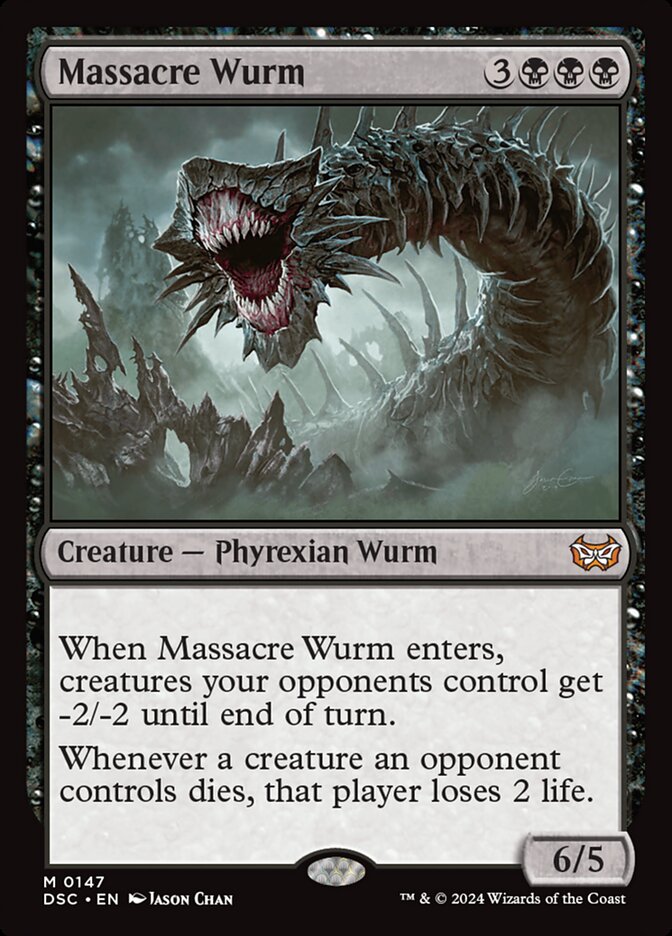 Massacre Wurm 147 (Commander: Duskmourn: House of Horror)  | Good Games Cannington