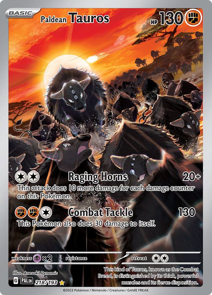 Paldean Tauros 218/193 (SV02: Paldea Evolved)  - Holofoil | Good Games Cannington