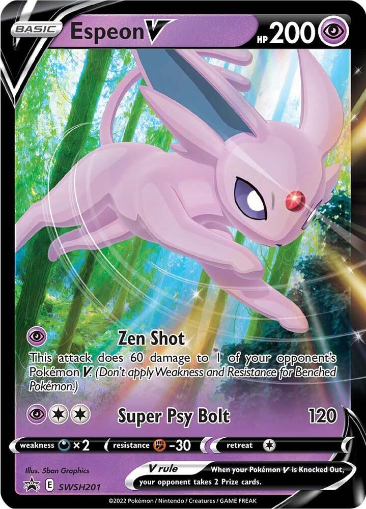 Espeon V SWSH201 (SWSH: Sword & Shield Promo Cards)  - Holofoil | Good Games Cannington