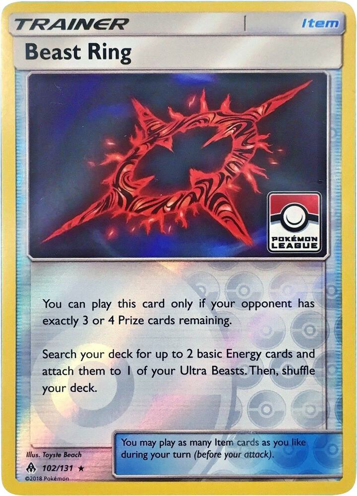 Beast Ring Pokemon League 102/131 (League & Championship Cards)  - Reverse Holofoil | Good Games Cannington