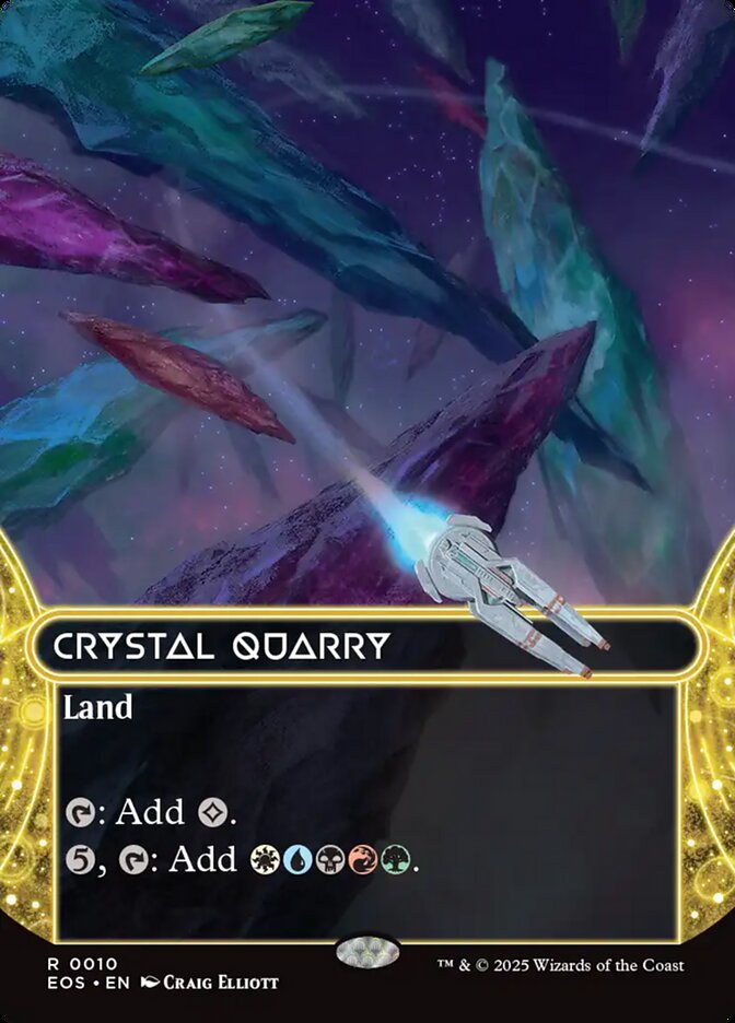 Crystal Quarry 10/45 (Edge of Eternities: Stellar Sights)  - Borderless Foil | Good Games Cannington