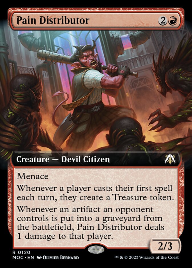 Pain Distributor 120/444 (Commander: March of the Machine)  - Extended Art | Good Games Cannington