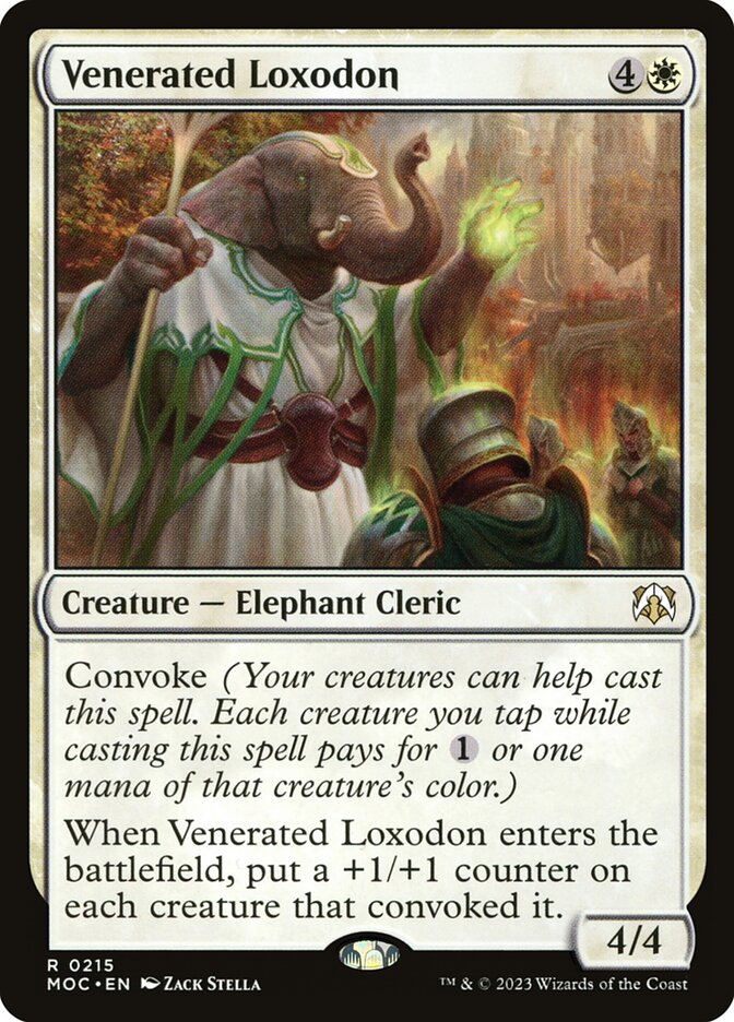 Venerated Loxodon 215/444 (Commander: March of the Machine)  | Good Games Cannington