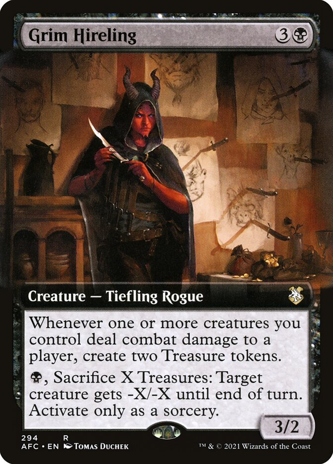 Grim Hireling 294/62 (Commander: Adventures in the Forgotten Realms)  | Good Games Cannington