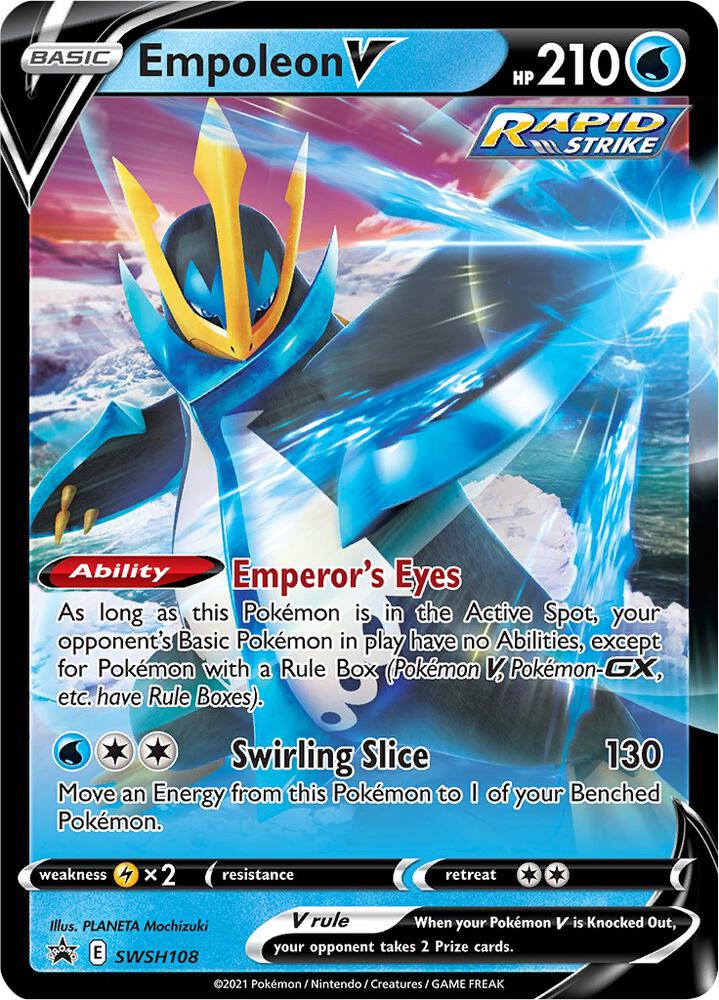 Empoleon V SWSH108 (SWSH: Sword & Shield Promo Cards)  - Holofoil | Good Games Cannington