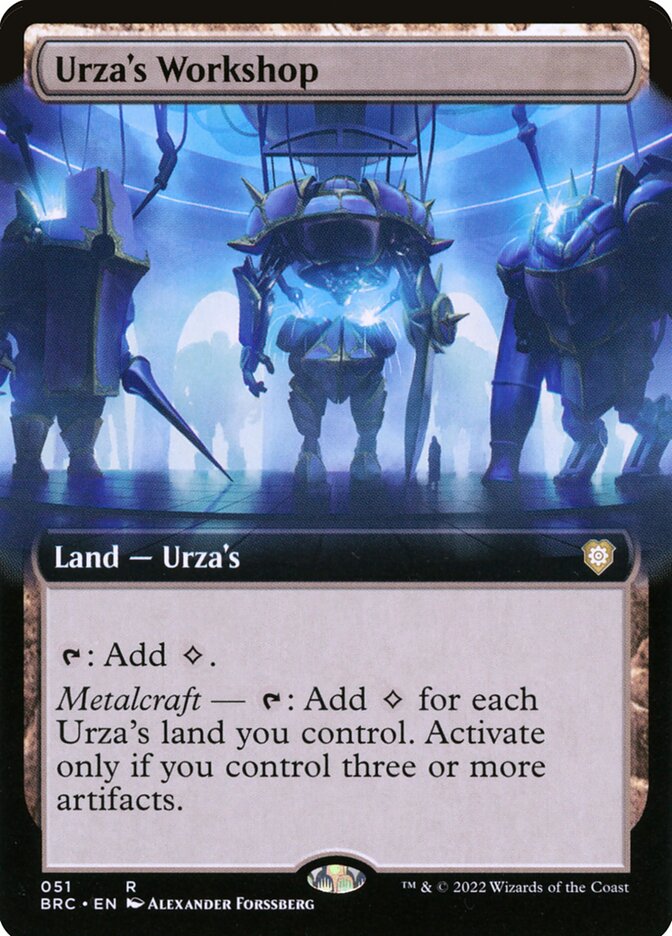 Urzas Workshop Extended Art 51 (Commander: The Brothers' War)  - Foil | Good Games Cannington