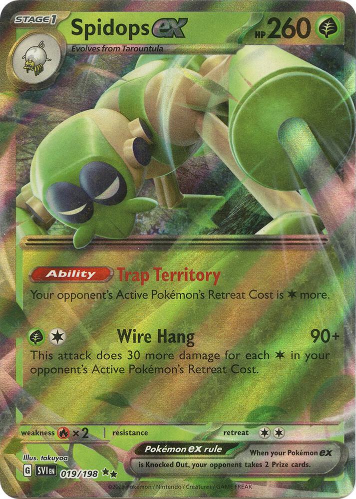 Spidops ex 019/198 (SV01: Scarlet & Violet Base Set)  - Holofoil | Good Games Cannington